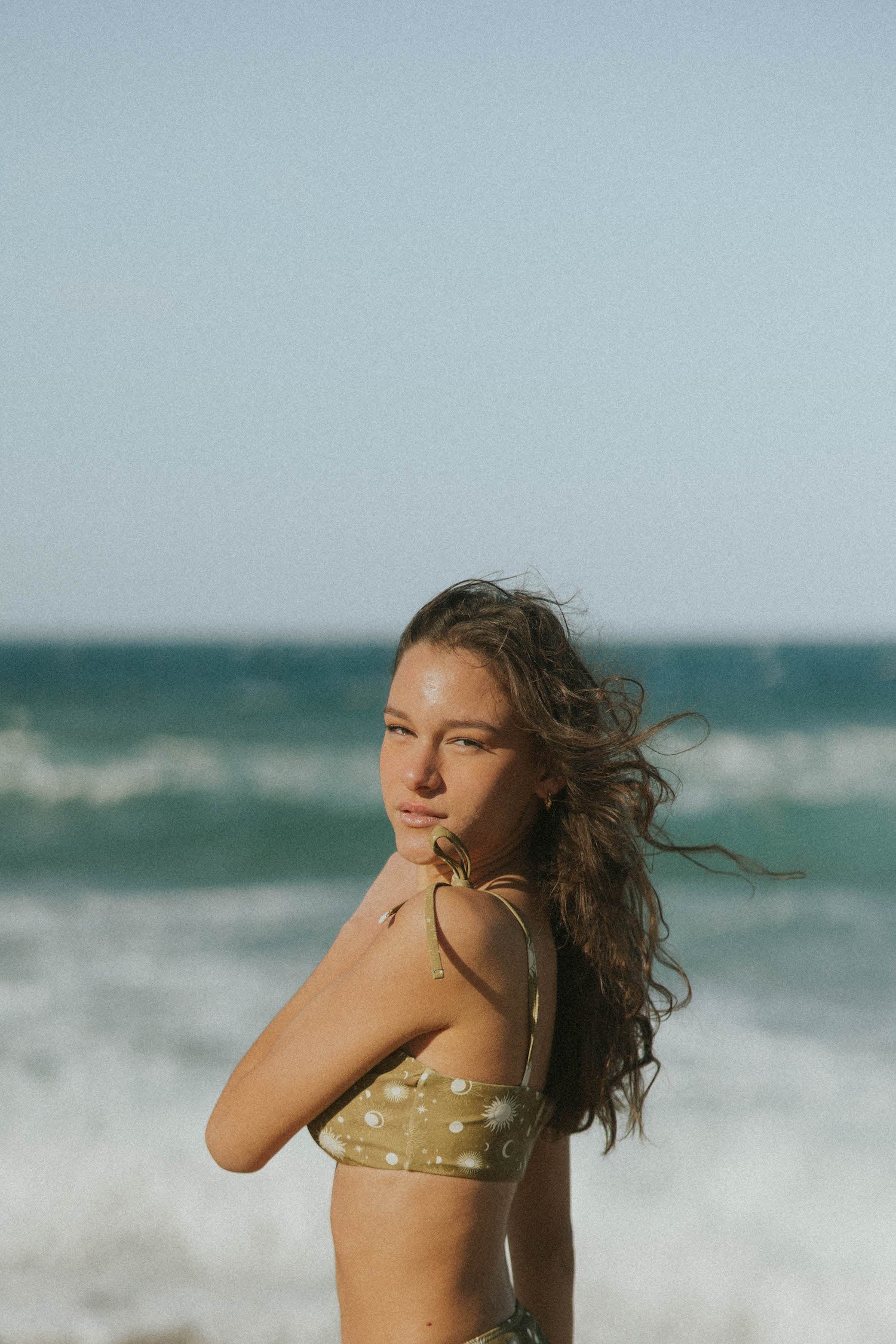 Celeste Bikini Top | Celestial Print Bandeau Bikini Top