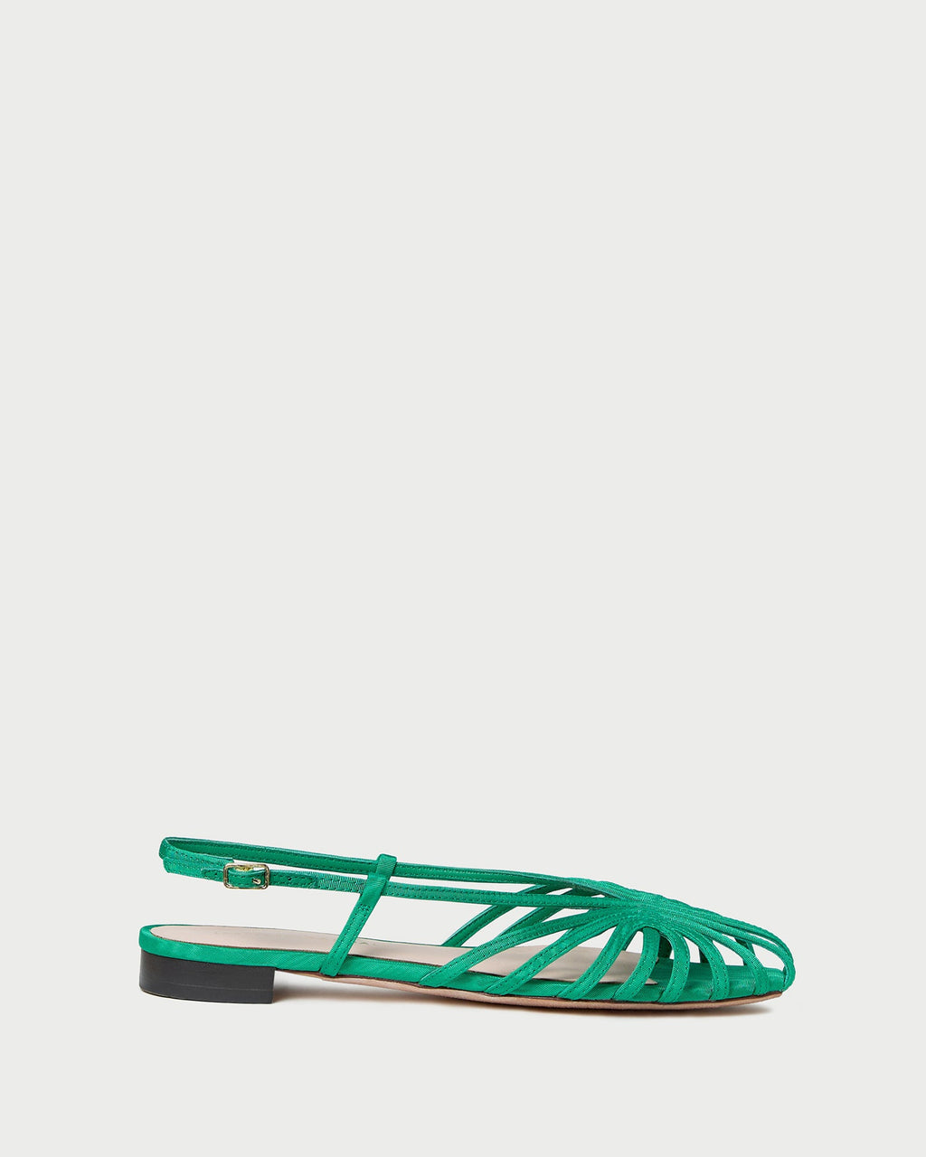 Devon Green Moiré Slingback Sandal
