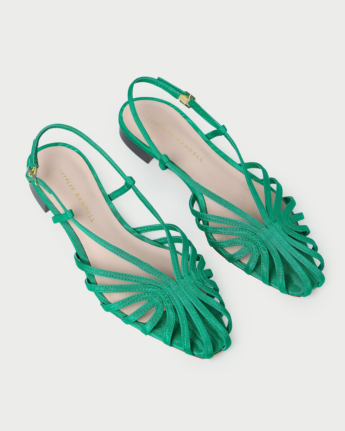 Devon Green Moiré Slingback Sandal