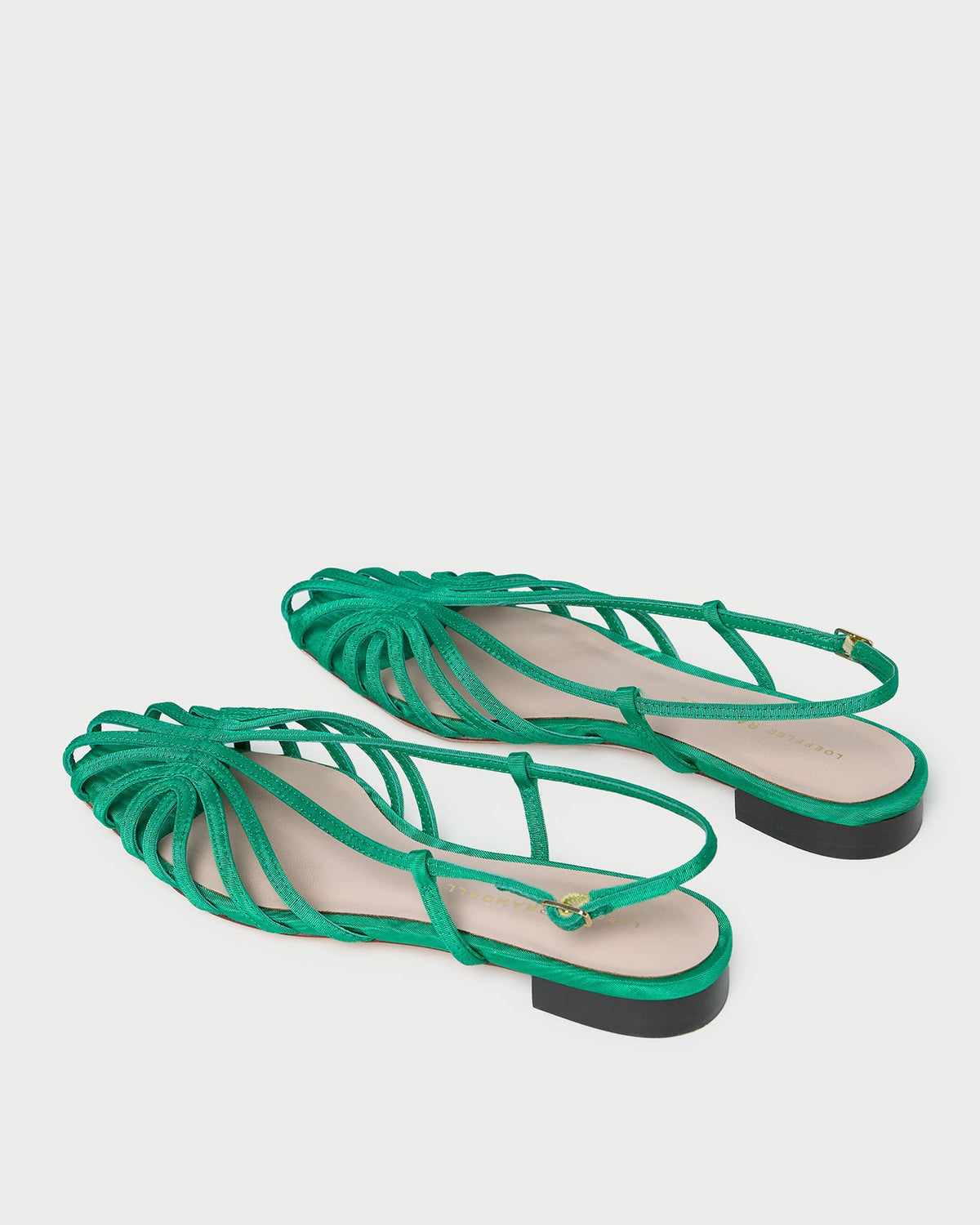 Devon Green Moiré Slingback Sandal