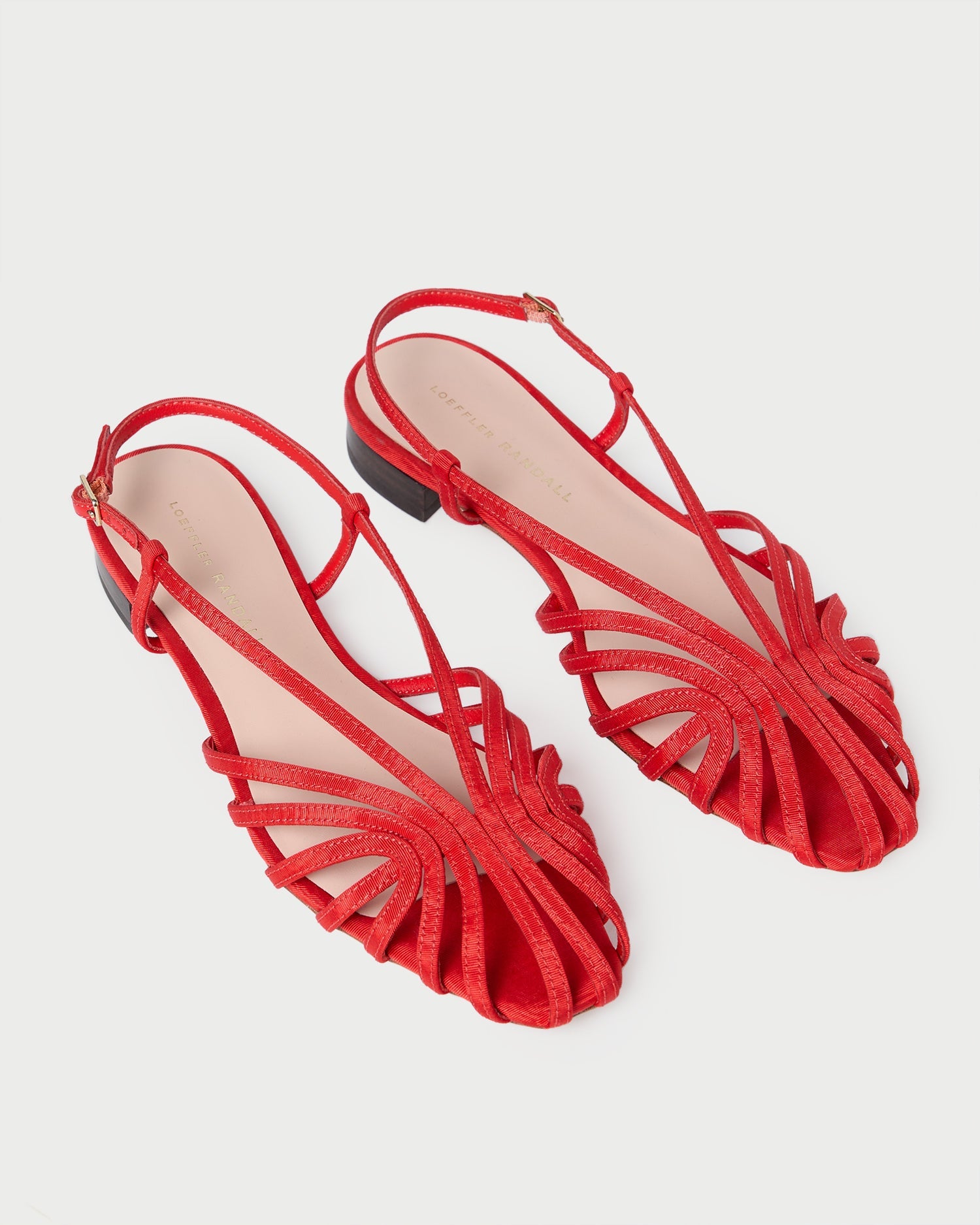Devon Red Moiré Slingback Sandal