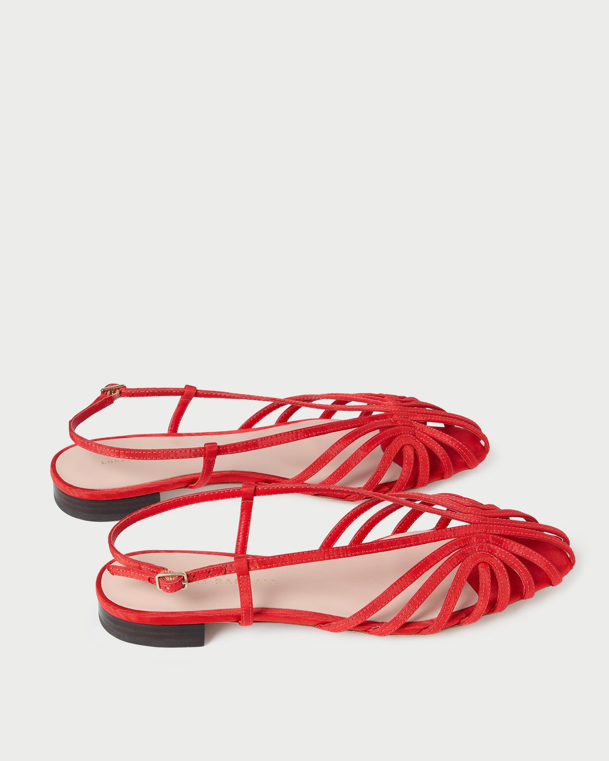 Devon Red Moiré Slingback Sandal