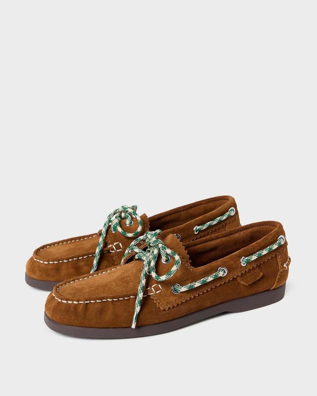 Franco Cacao Suede Boat Shoe