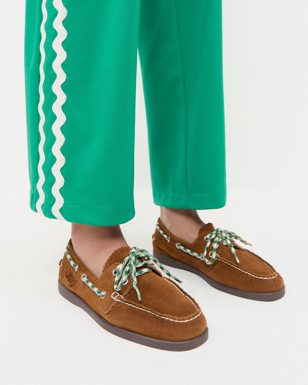 Franco Cacao Suede Boat Shoe