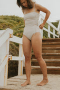 August High Waisted Bottoms | Seamless Gingham Bikini Bottoms