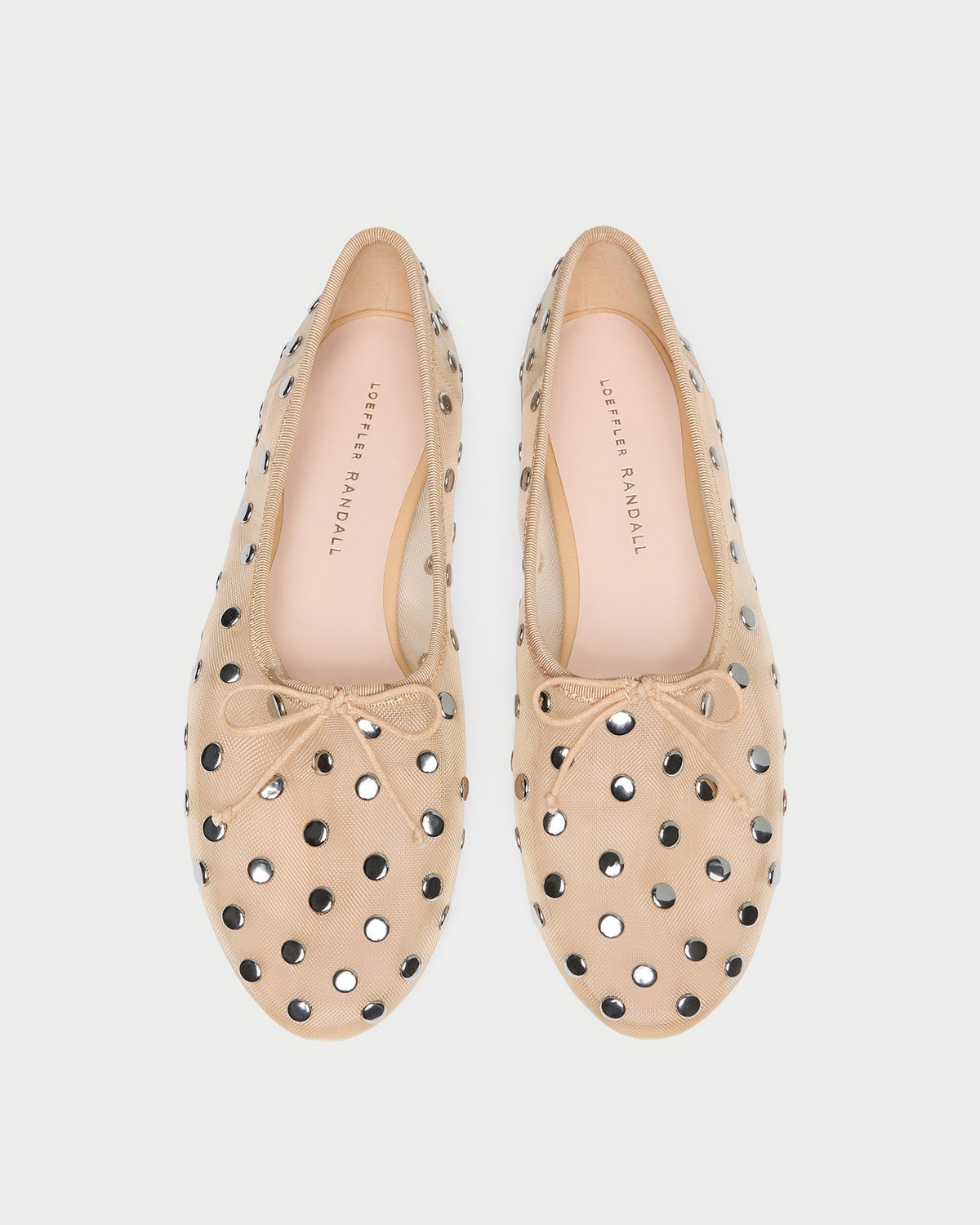 Landon Caramel/Silver Mesh Ballet Flat