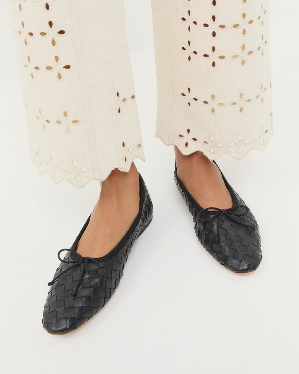 Landry Black Woven Ballet Flat