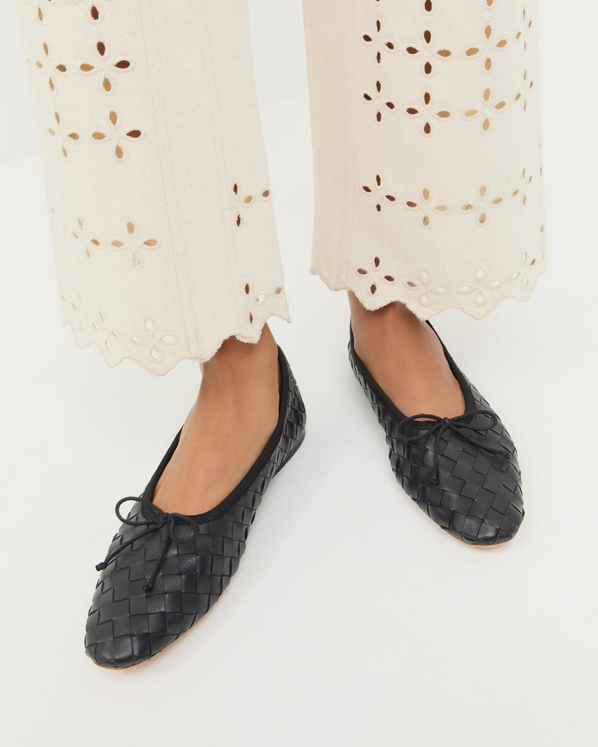 Landry Black Woven Ballet Flat