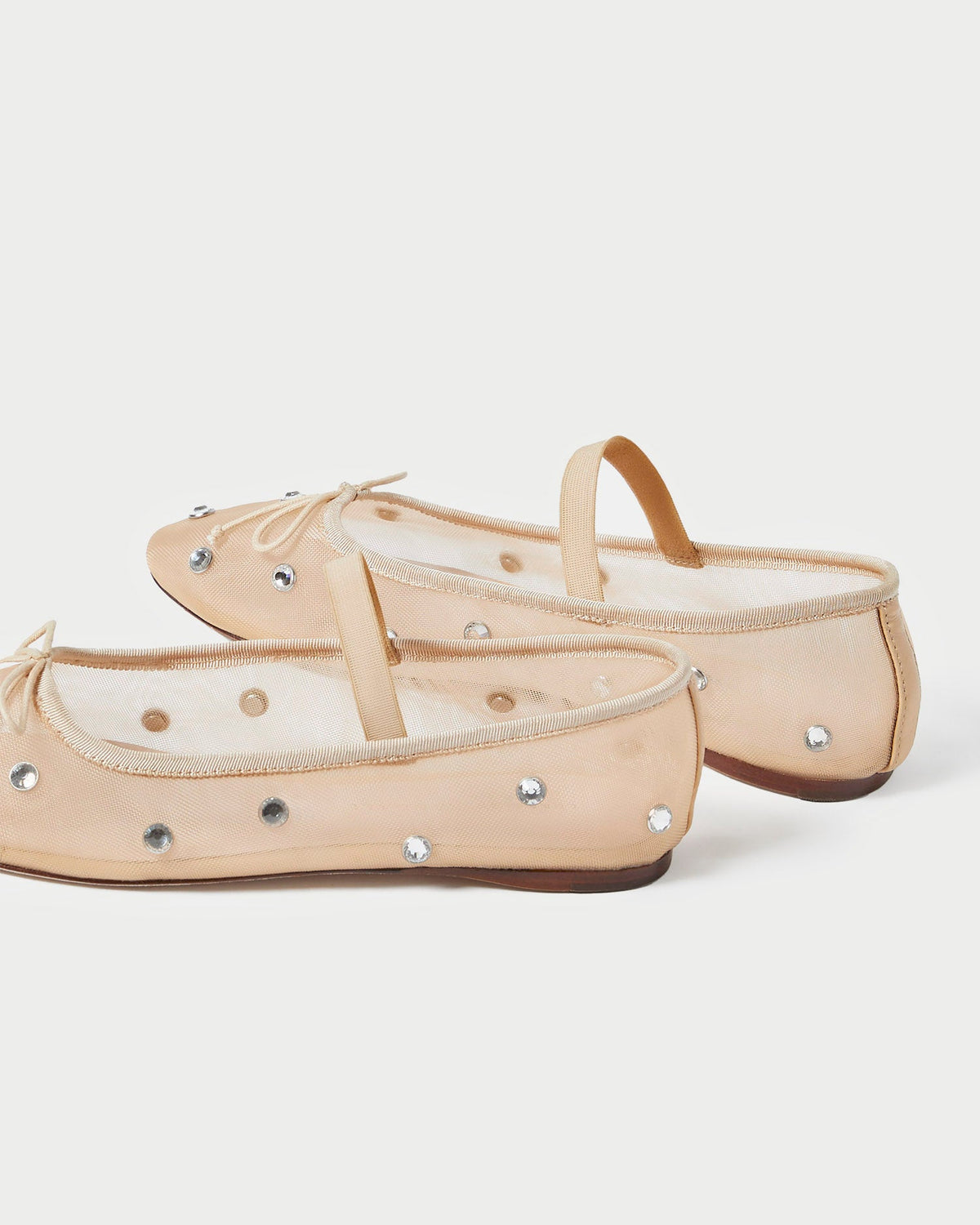 Leonie Caramel/Crystal Ballet Flat