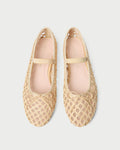 Leonie Natural Crochet Ballet Flat