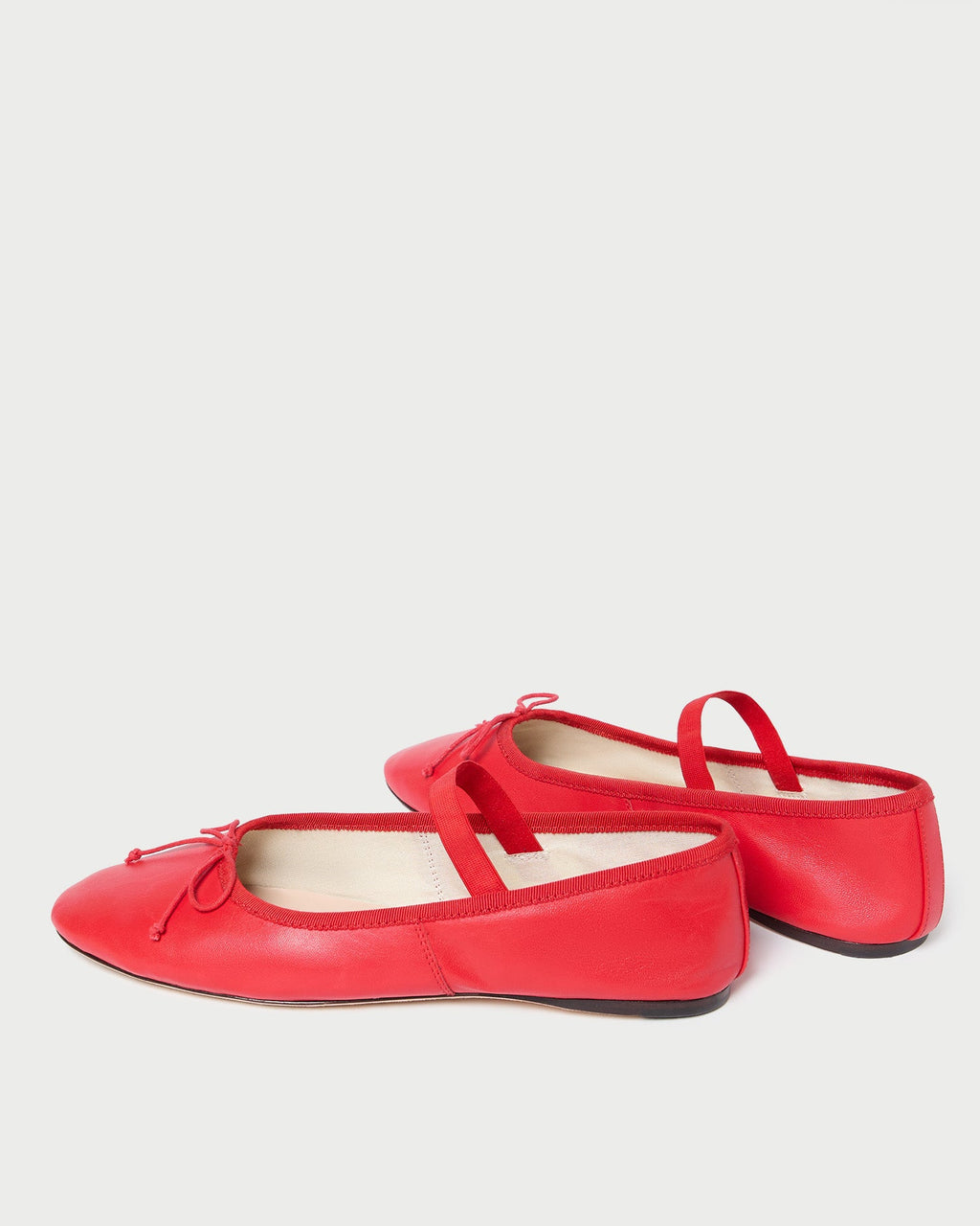 Leonie Red Leather Ballet Flat