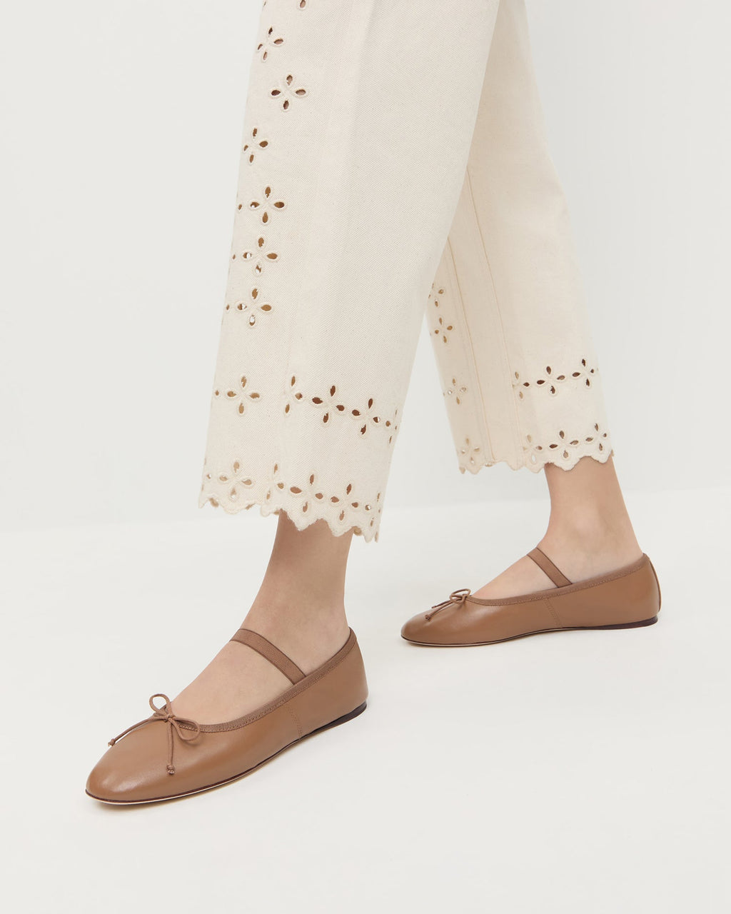 Leonie Safari Leather Ballet Flat
