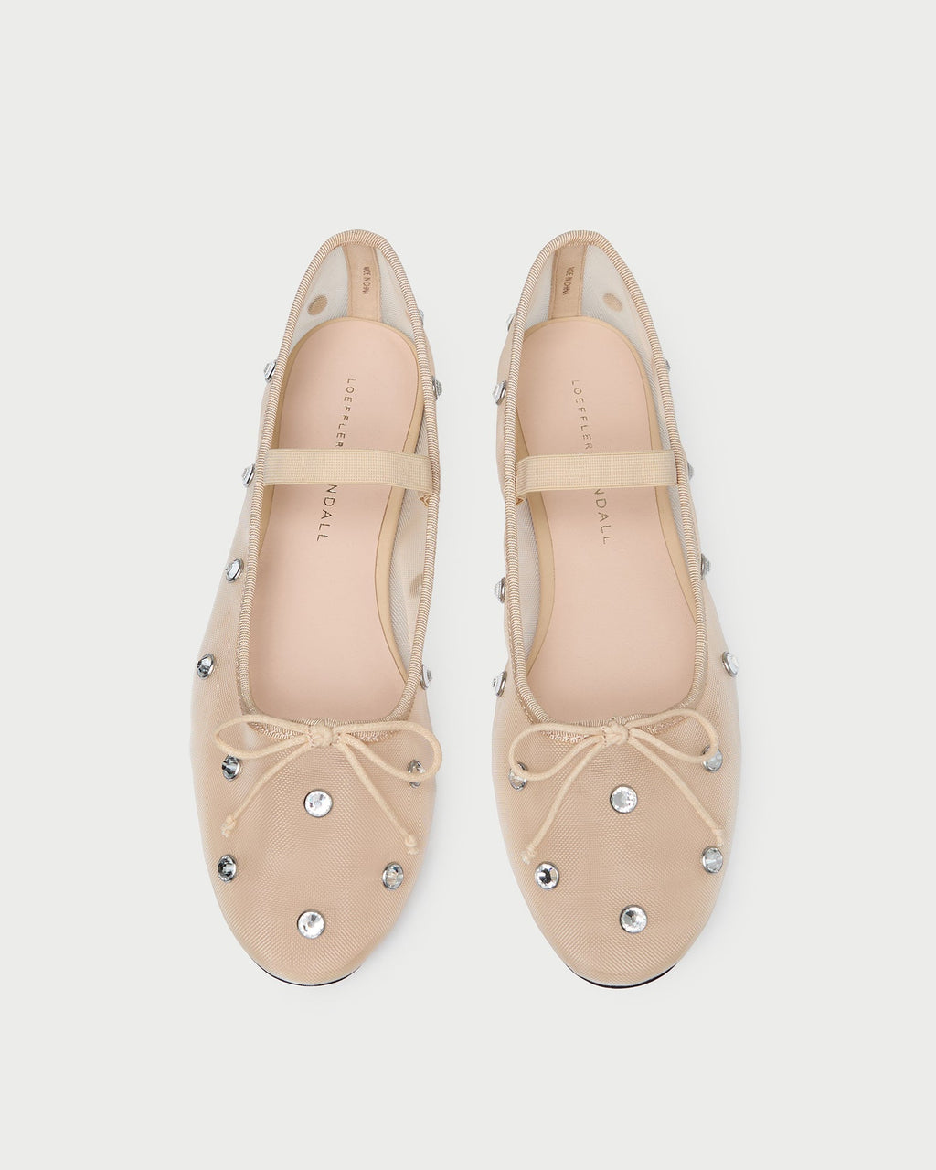 Leonie Caramel/Crystal Ballet Flat