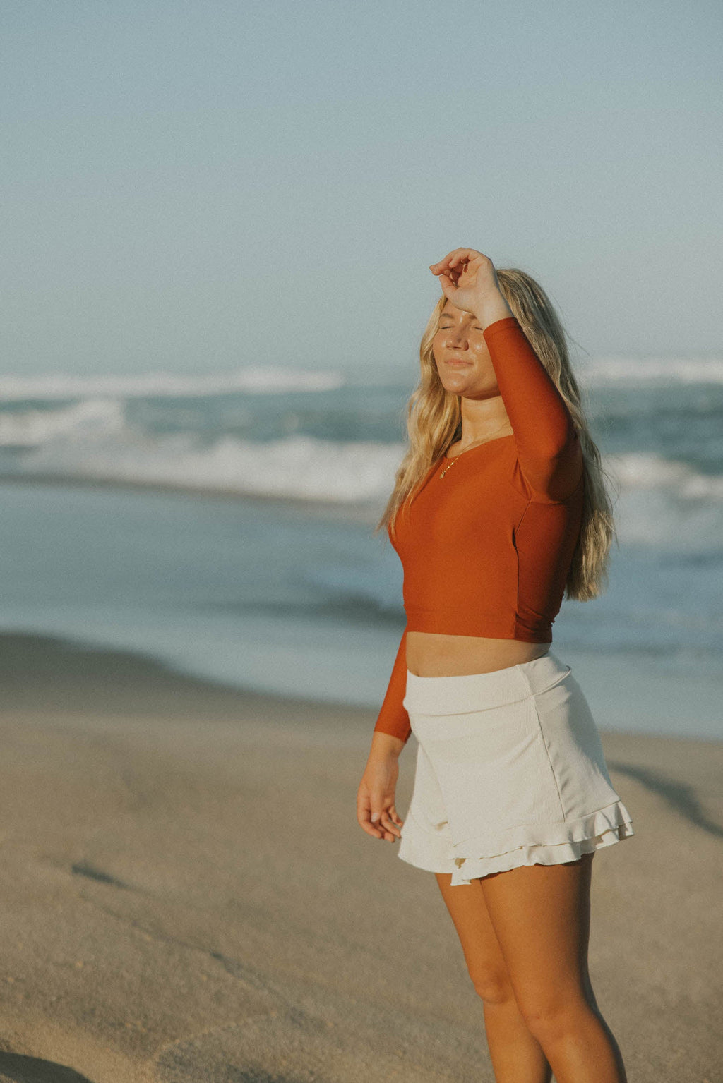 Dune High Waisted Swim Shorts | Ruffled Swim Shorts with Built In Liner
