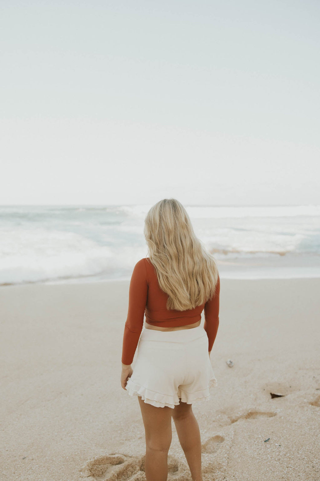 Dune High Waisted Swim Shorts | Ruffled Swim Shorts with Built In Liner