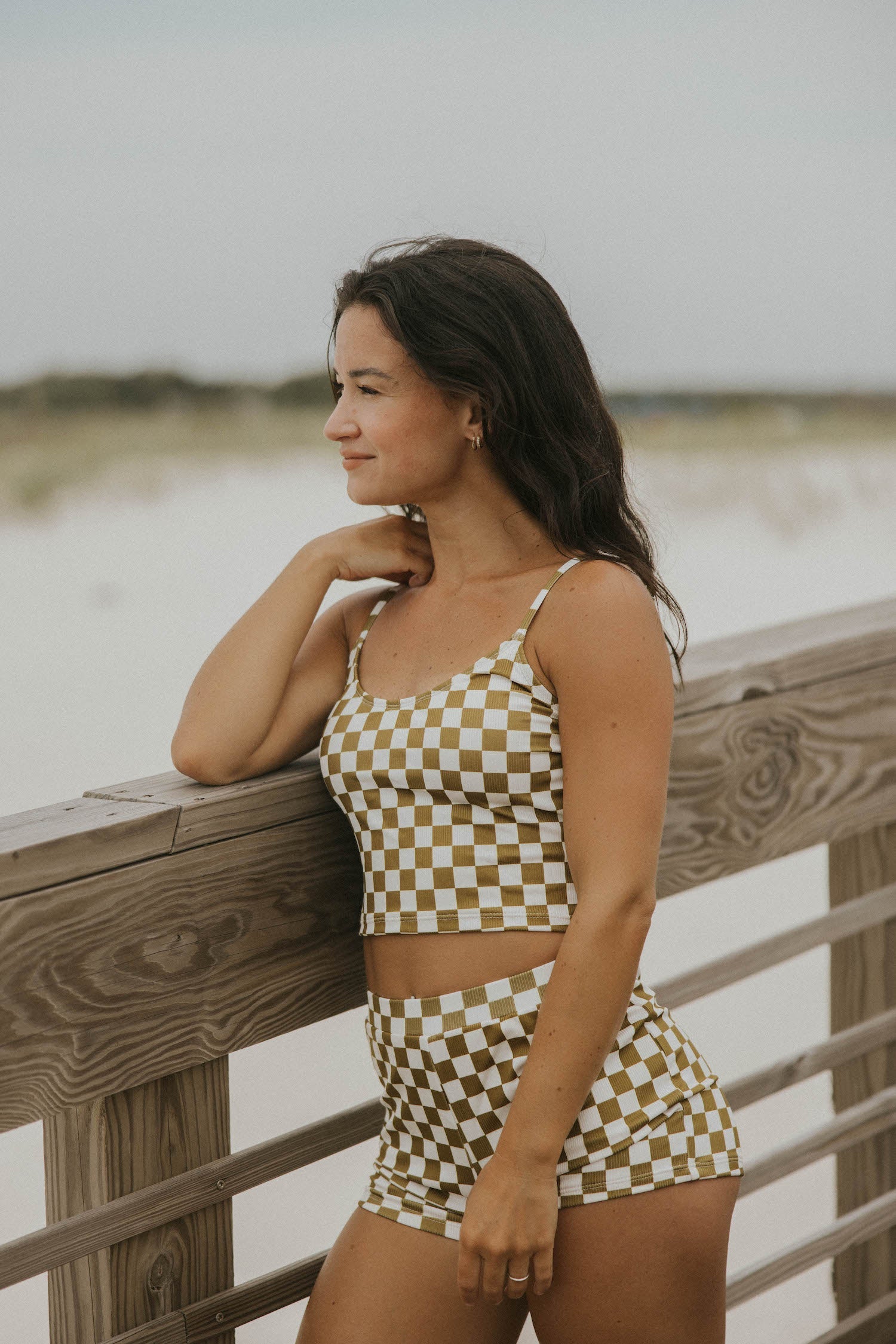 Myrtle Top | Ribbed Scoop Neck Tankini Top
