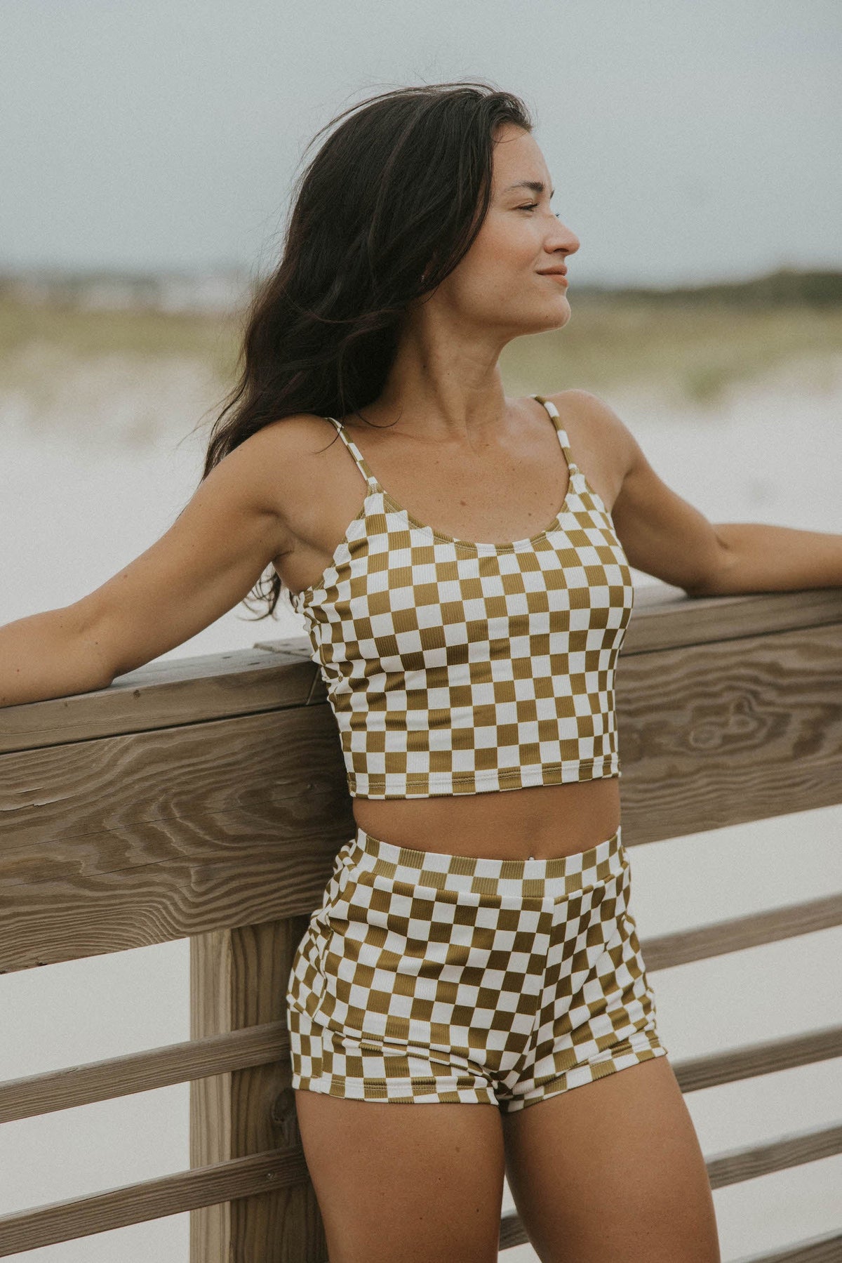 Myrtle Top | Ribbed Scoop Neck Tankini Top