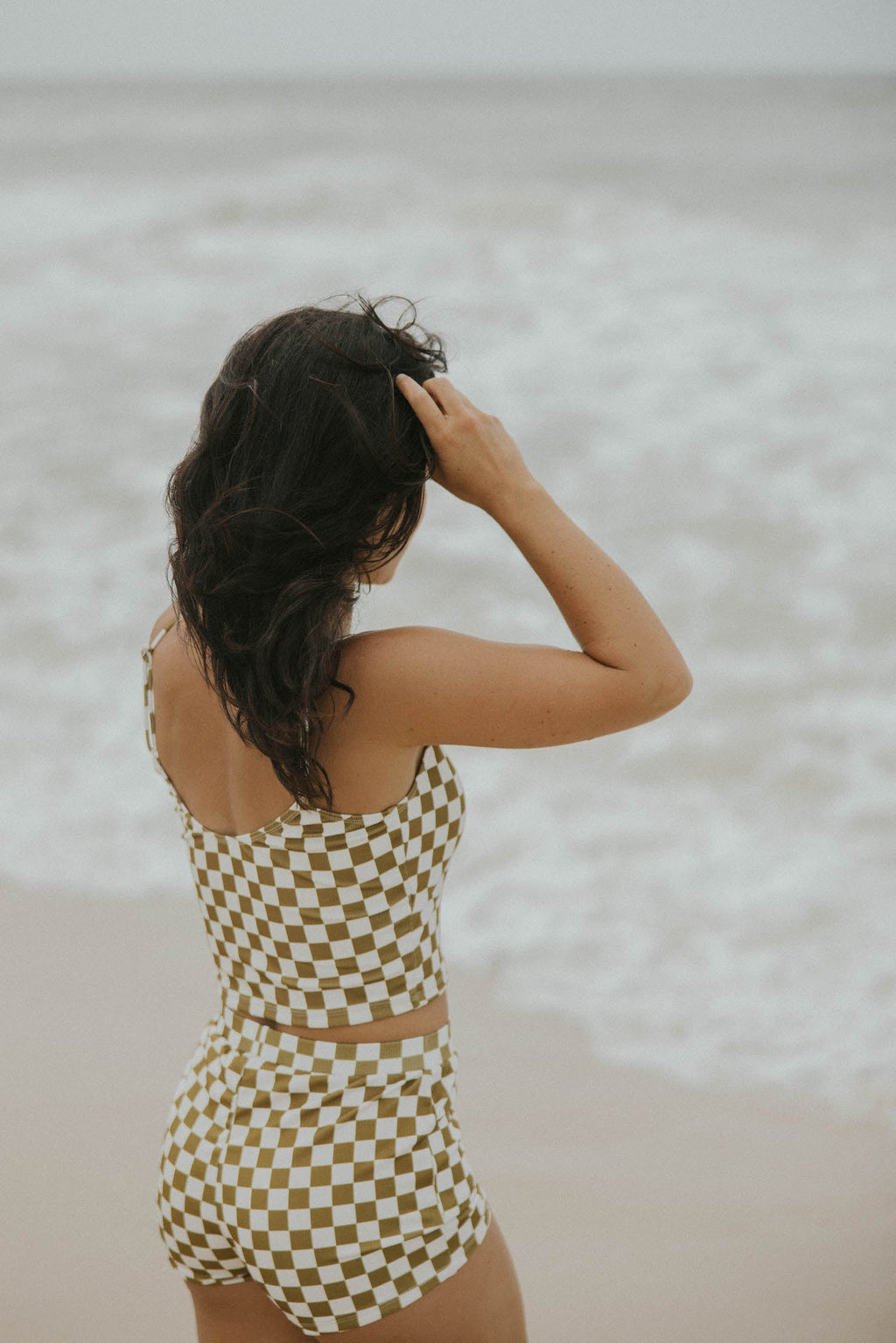 Myrtle Top | Ribbed Scoop Neck Tankini Top