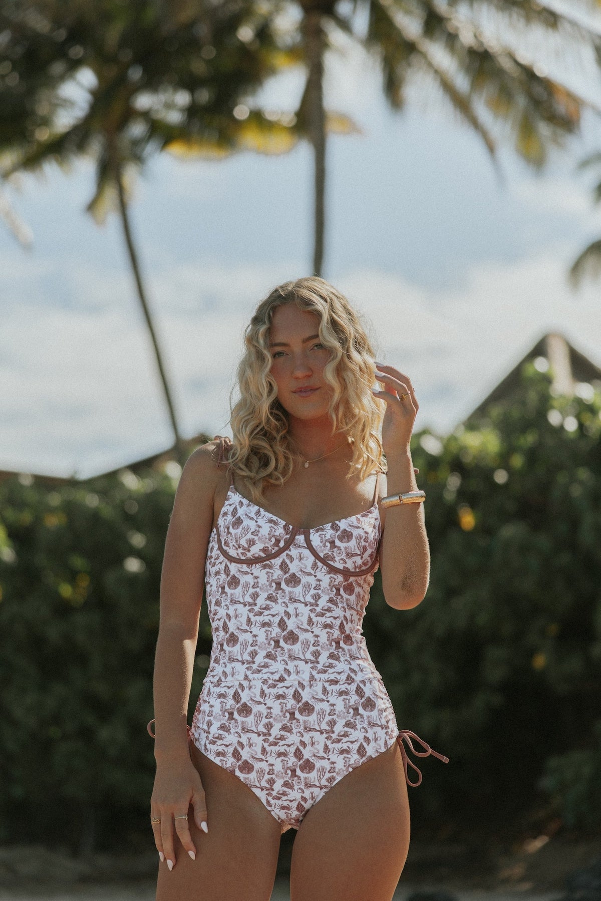Marina Top | Underwire Coastal Print Tankini Top