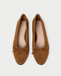 Noelle Cacao Suede Ballet Flat