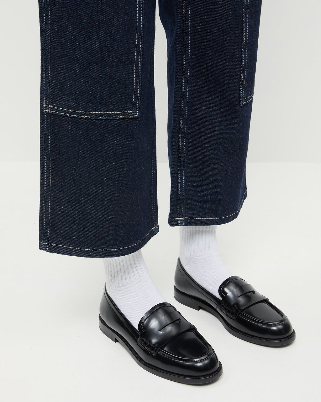 Rachel Black Leather Loafer