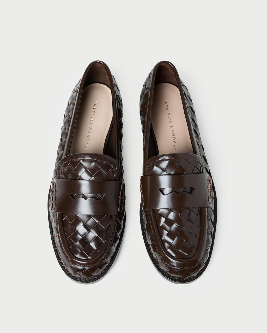 Rachel Espresso Woven Leather Loafer