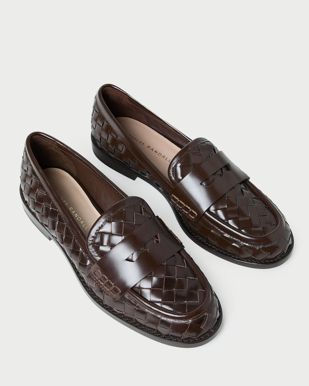 Rachel Espresso Woven Leather Loafer