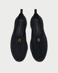 Raina Black Mesh Flat