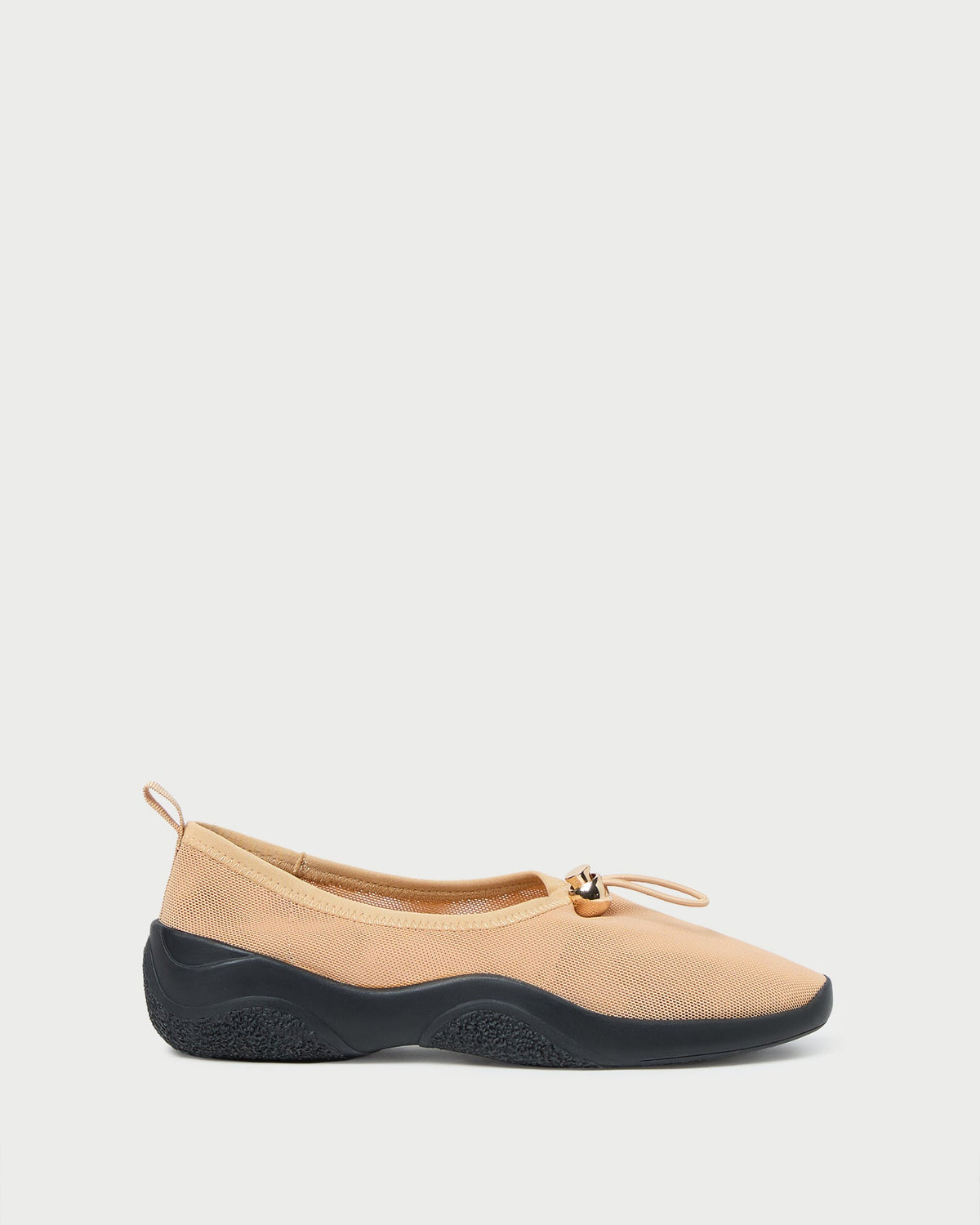 Raina Caramel Mesh Flat