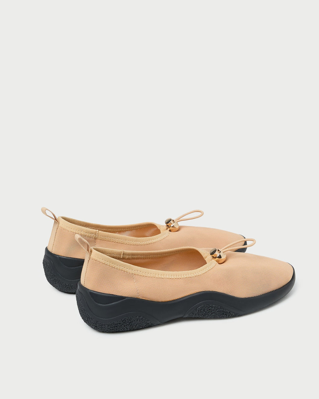 Raina Caramel Mesh Flat