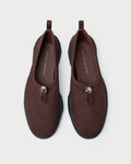 Raina Dark Brown Mesh Flat