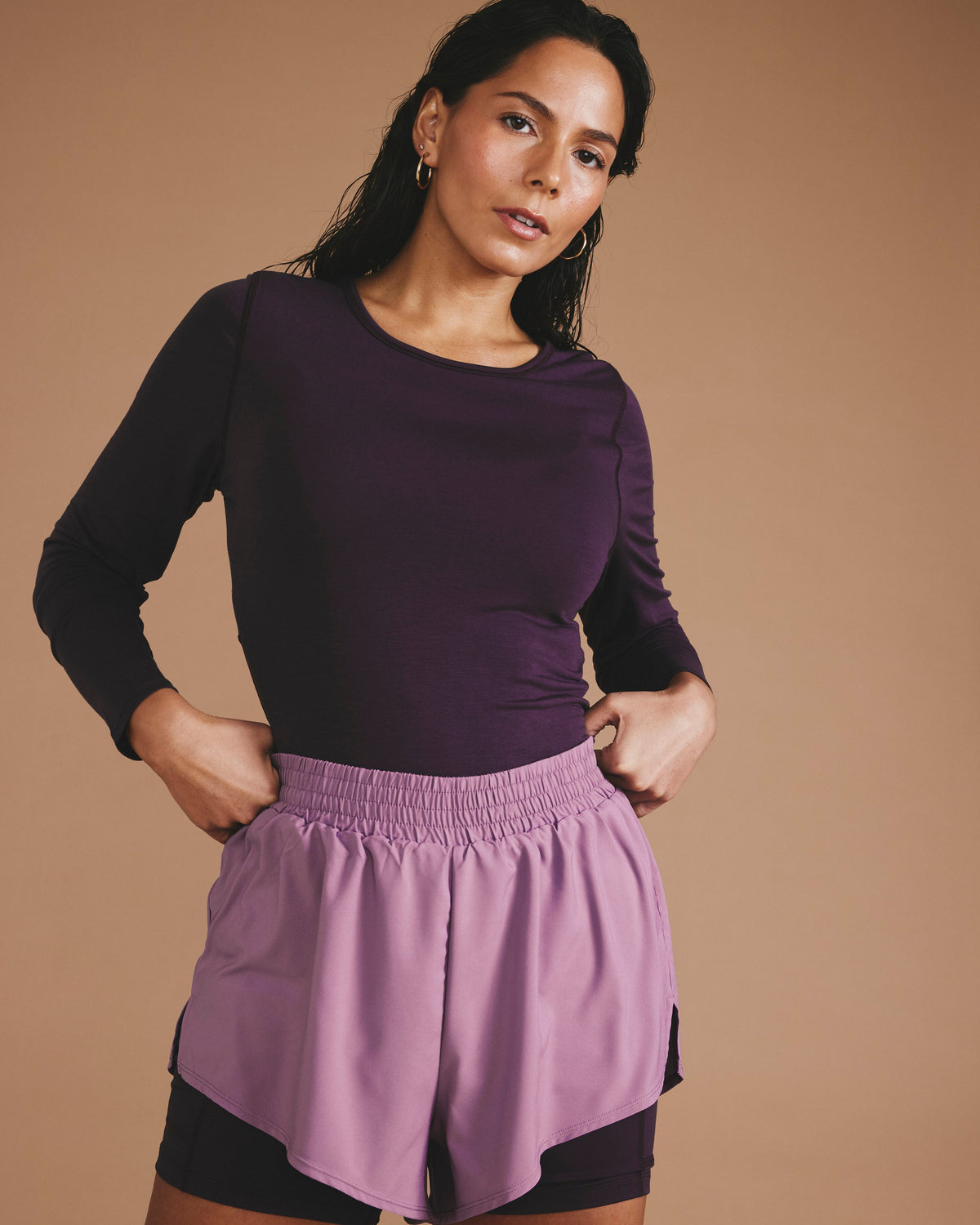 Rebel Active Shorts - Purple/Purple Jewel
