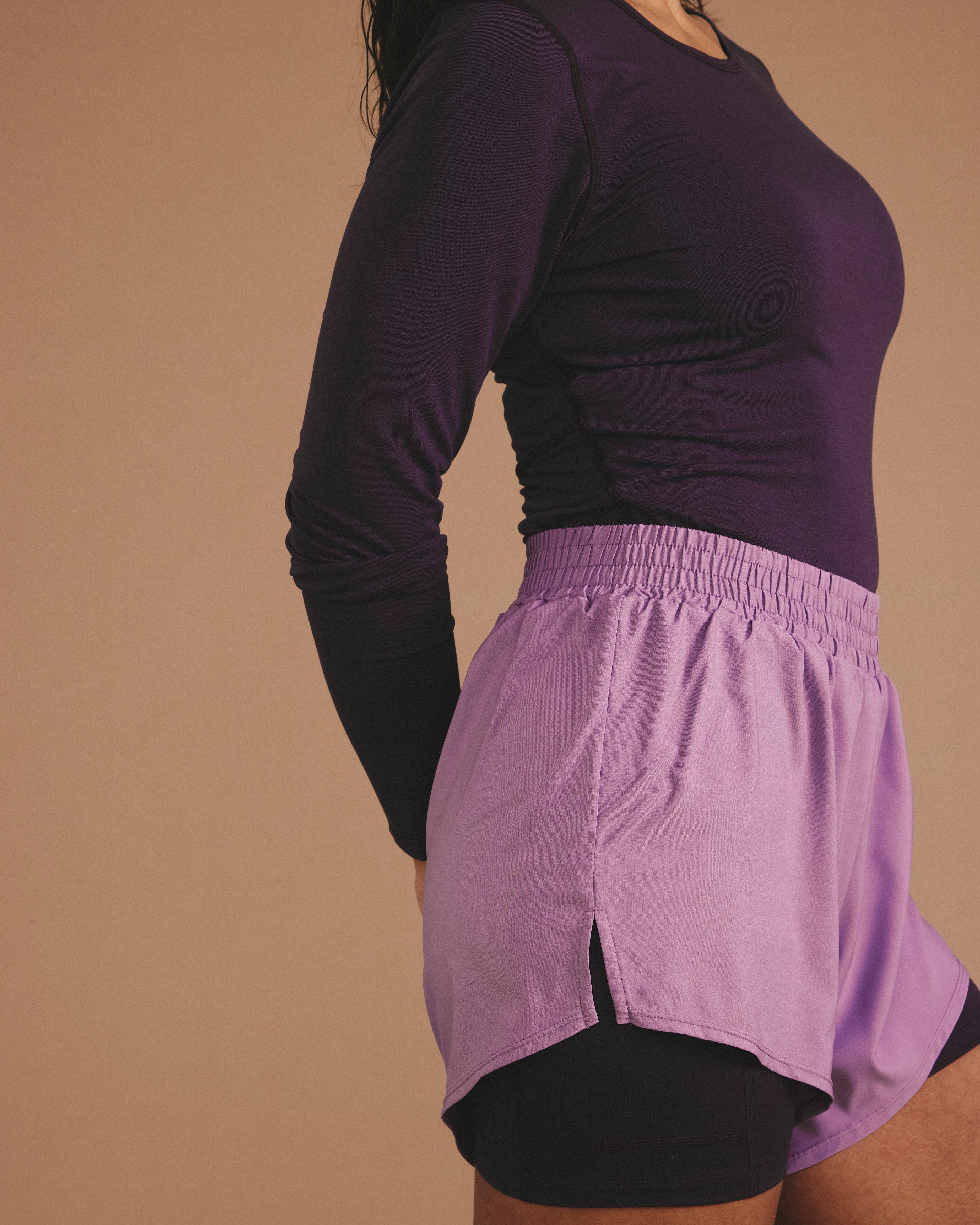 Rebel Active Shorts - Purple/Purple Jewel