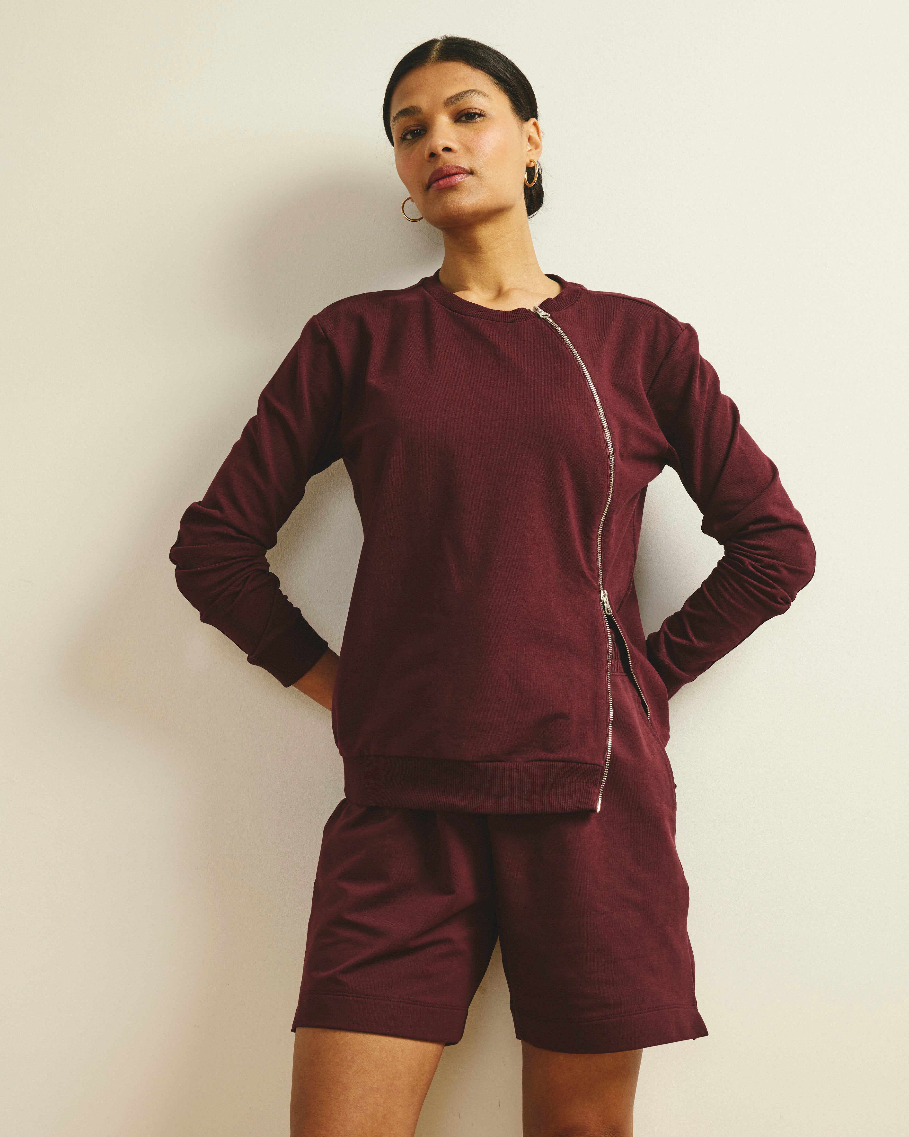 Hayes Sweatshorts - Black Cherry