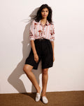 Seaport Tailored Linen Blend Short - Black