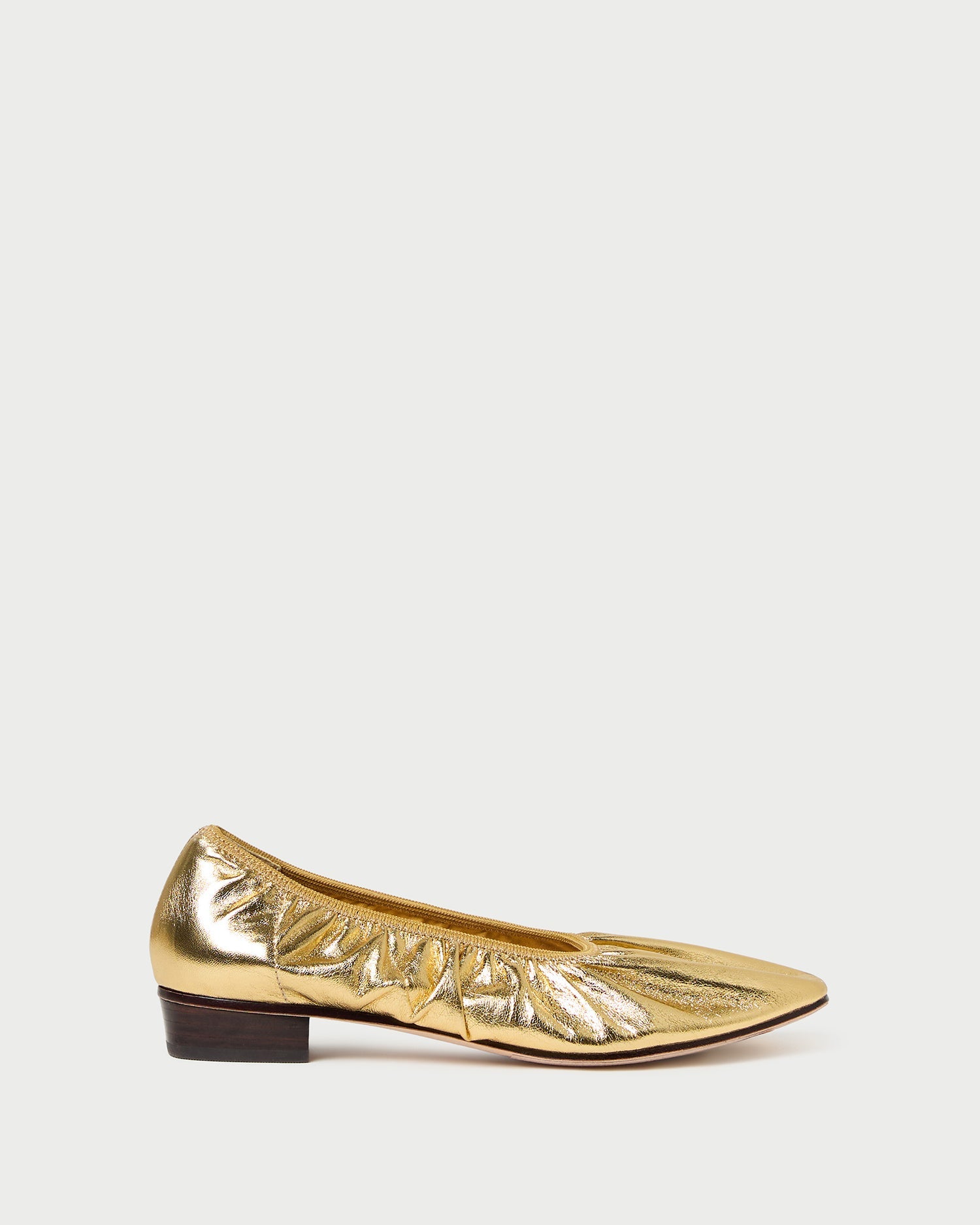 Tove Gold Leather Ballet Flat