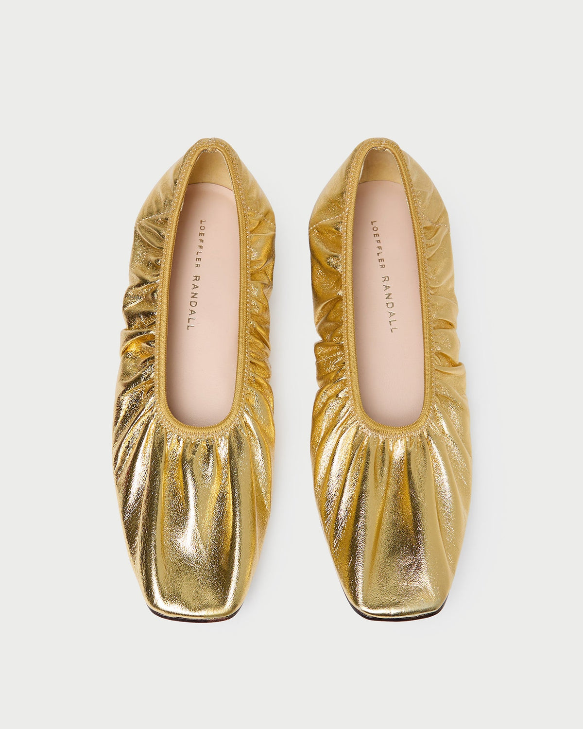 Tove Gold Leather Ballet Flat
