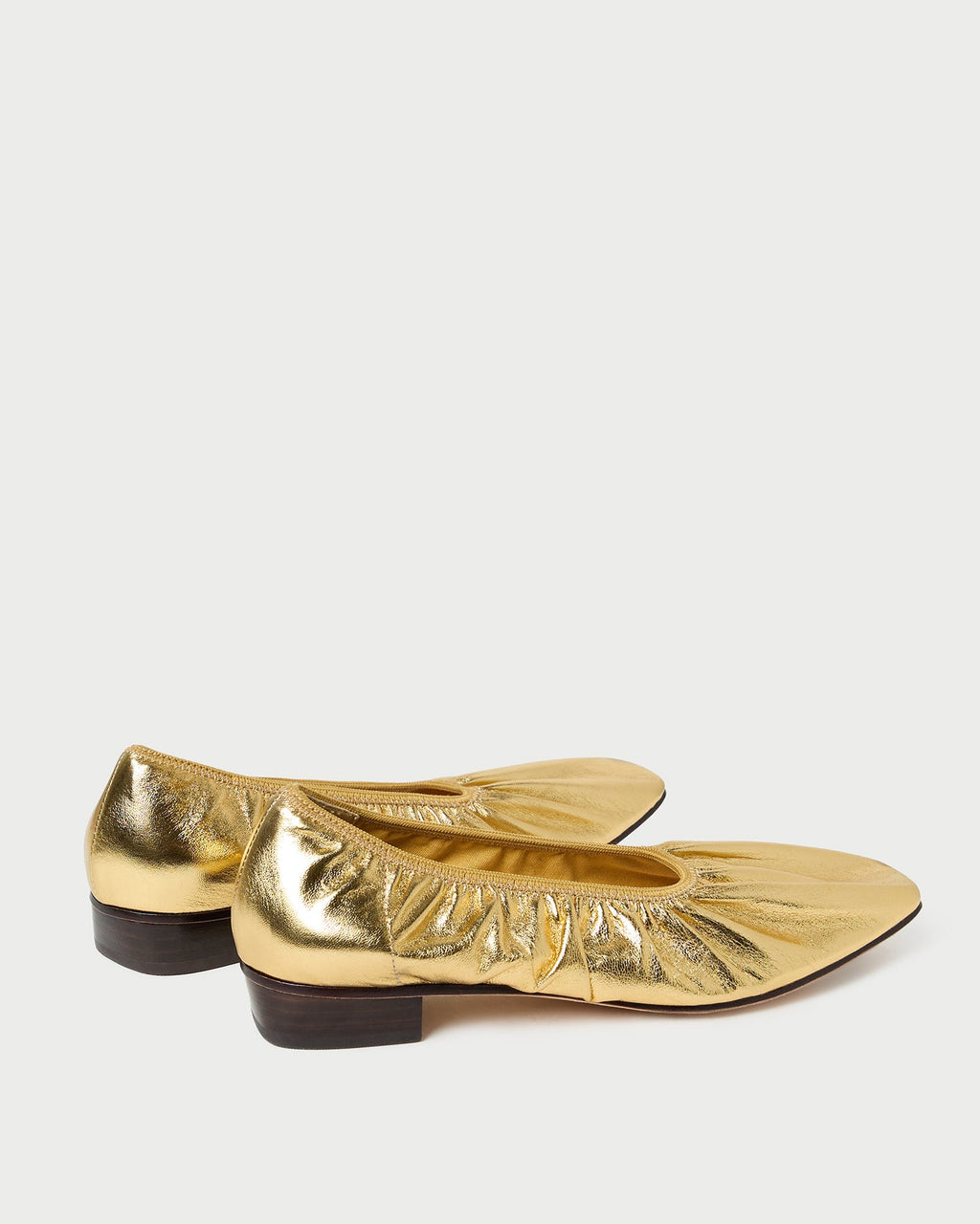 Tove Gold Leather Ballet Flat