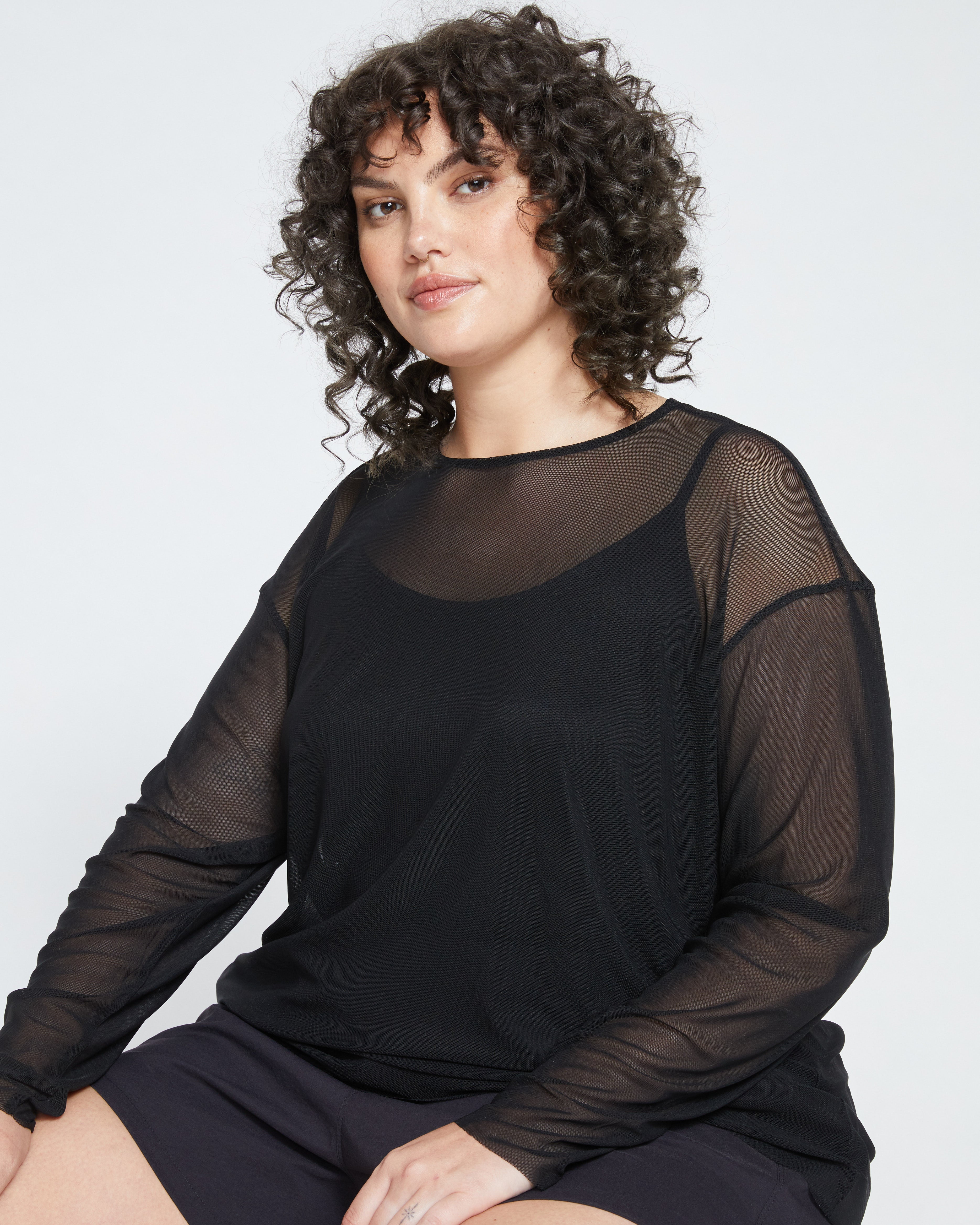 Thames Fog Top - Black