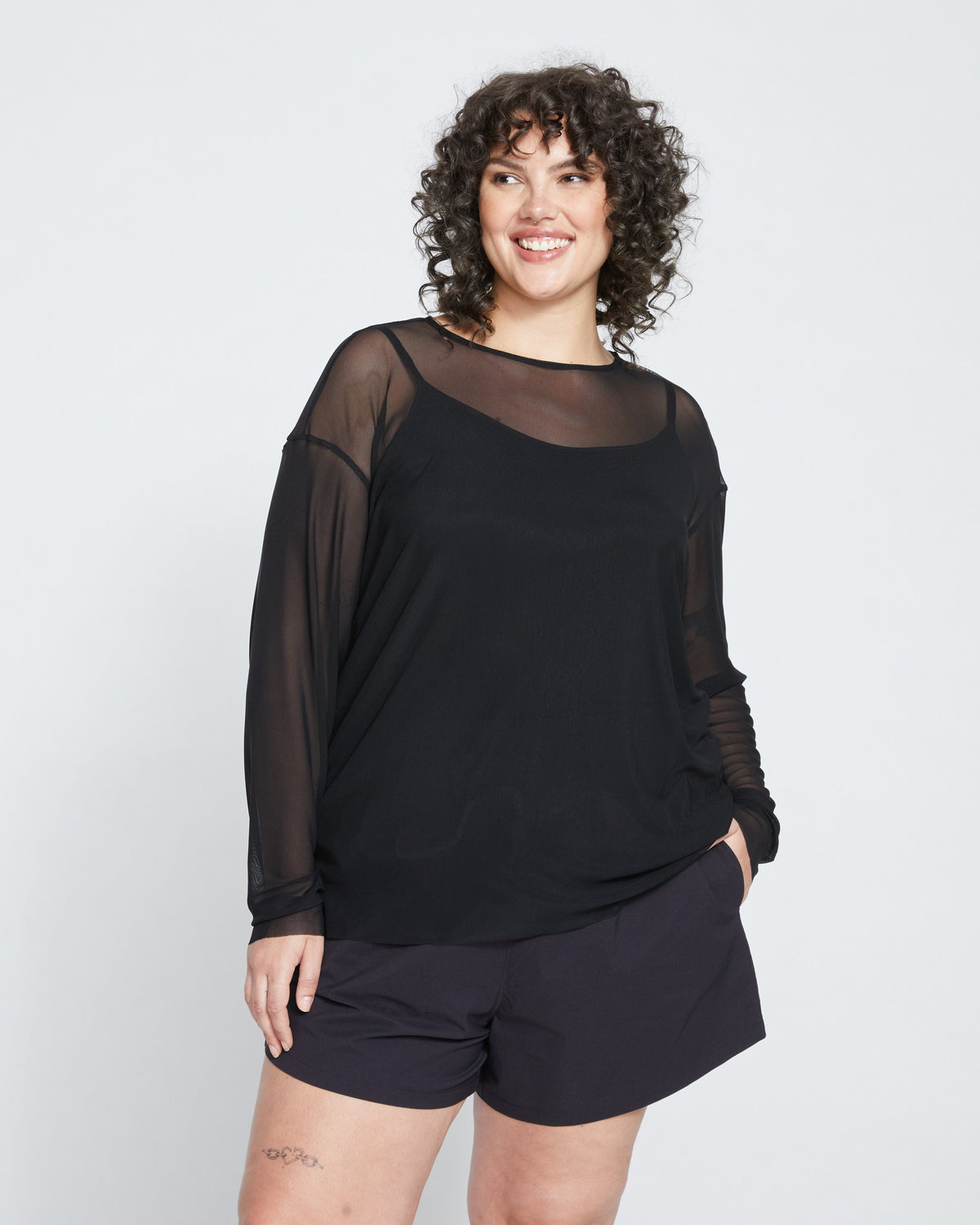 Thames Fog Top - Black