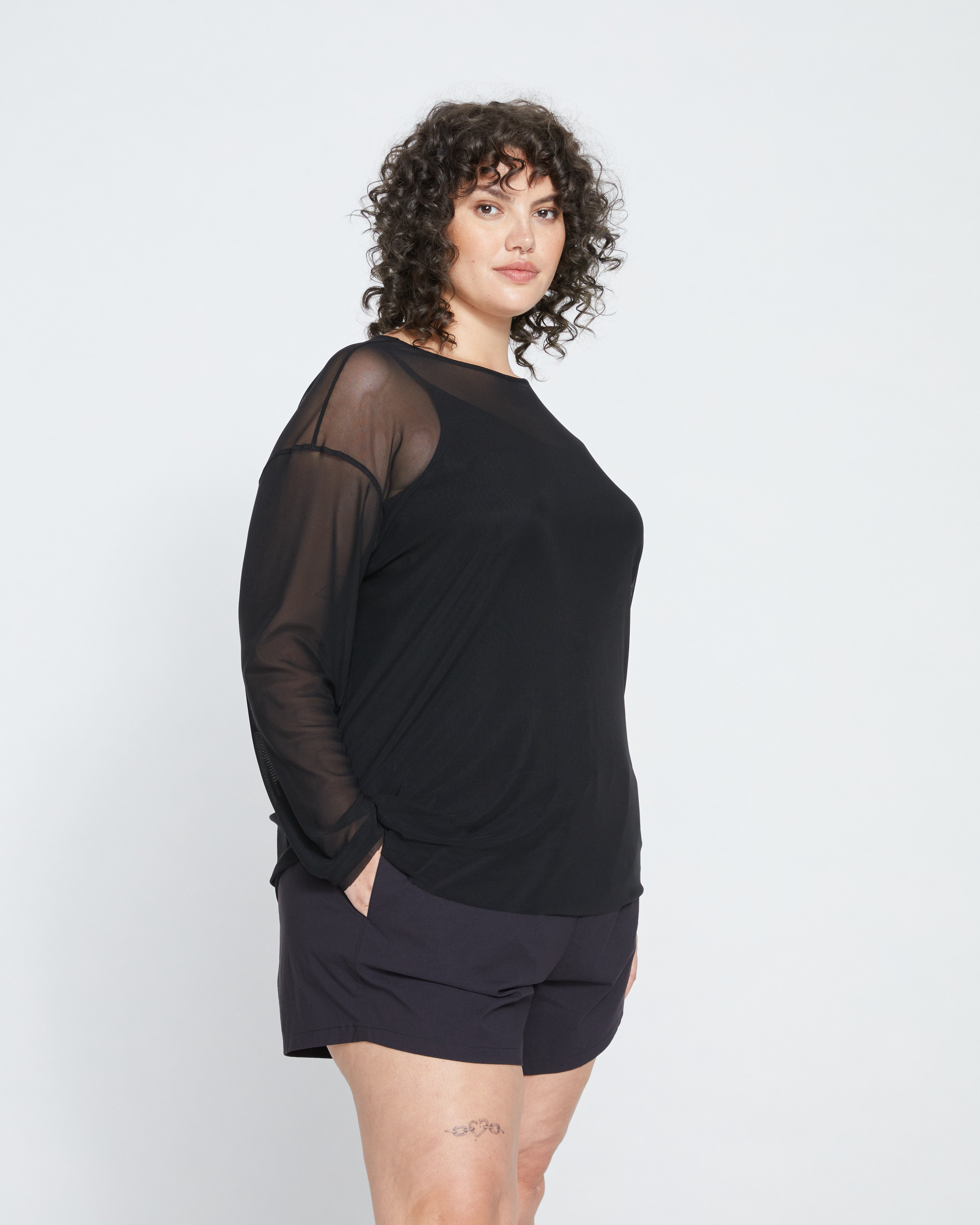 Thames Fog Top - Black