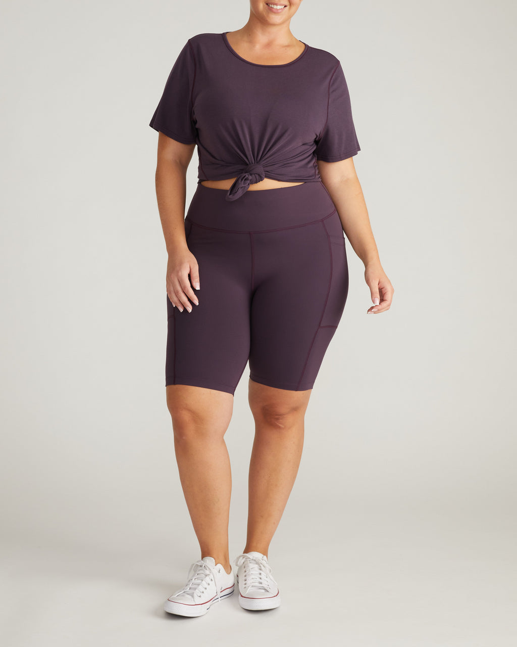 Next-to-Naked Bike Shorts - Purple Jewel