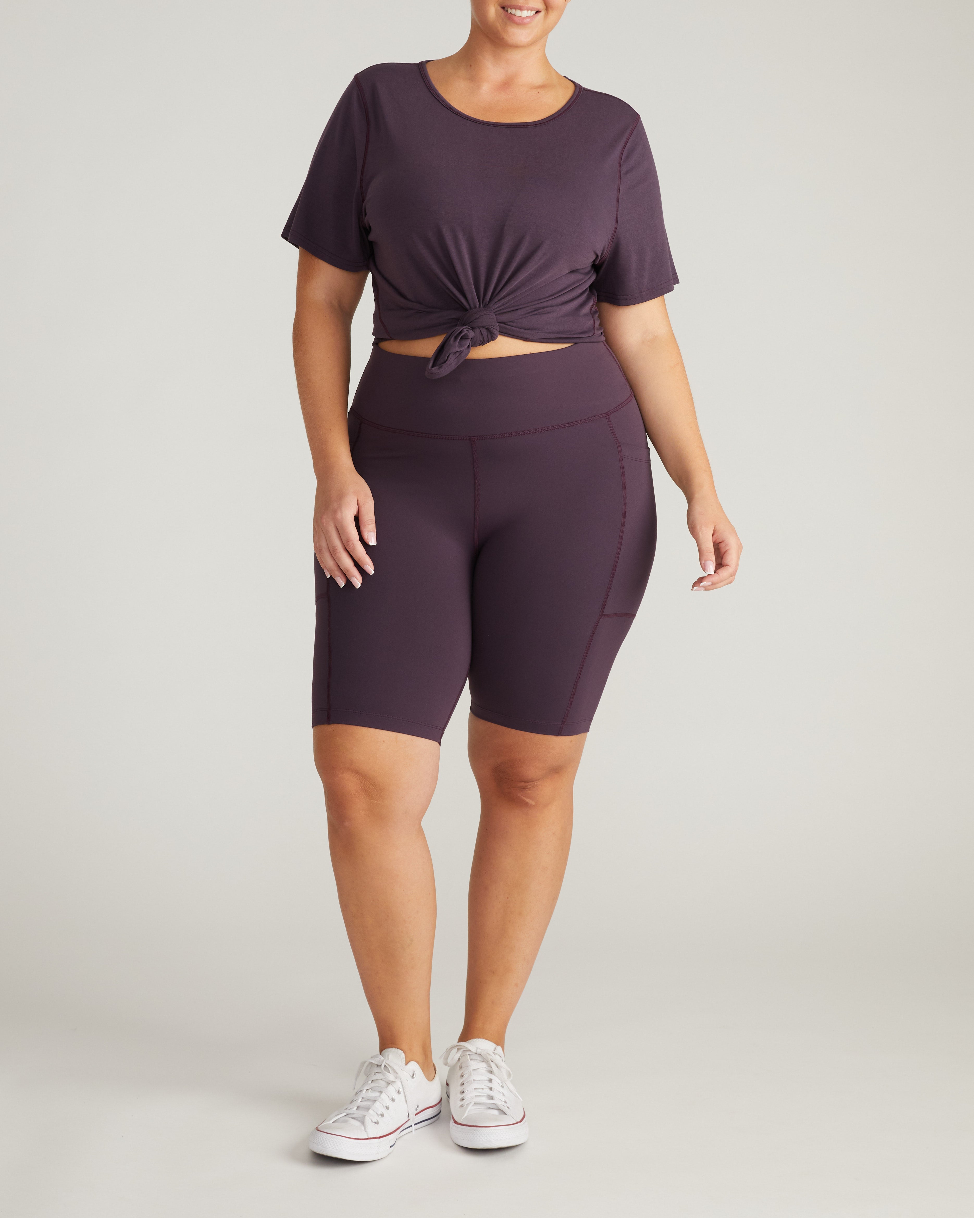 Next-to-Naked Bike Shorts - Purple Jewel