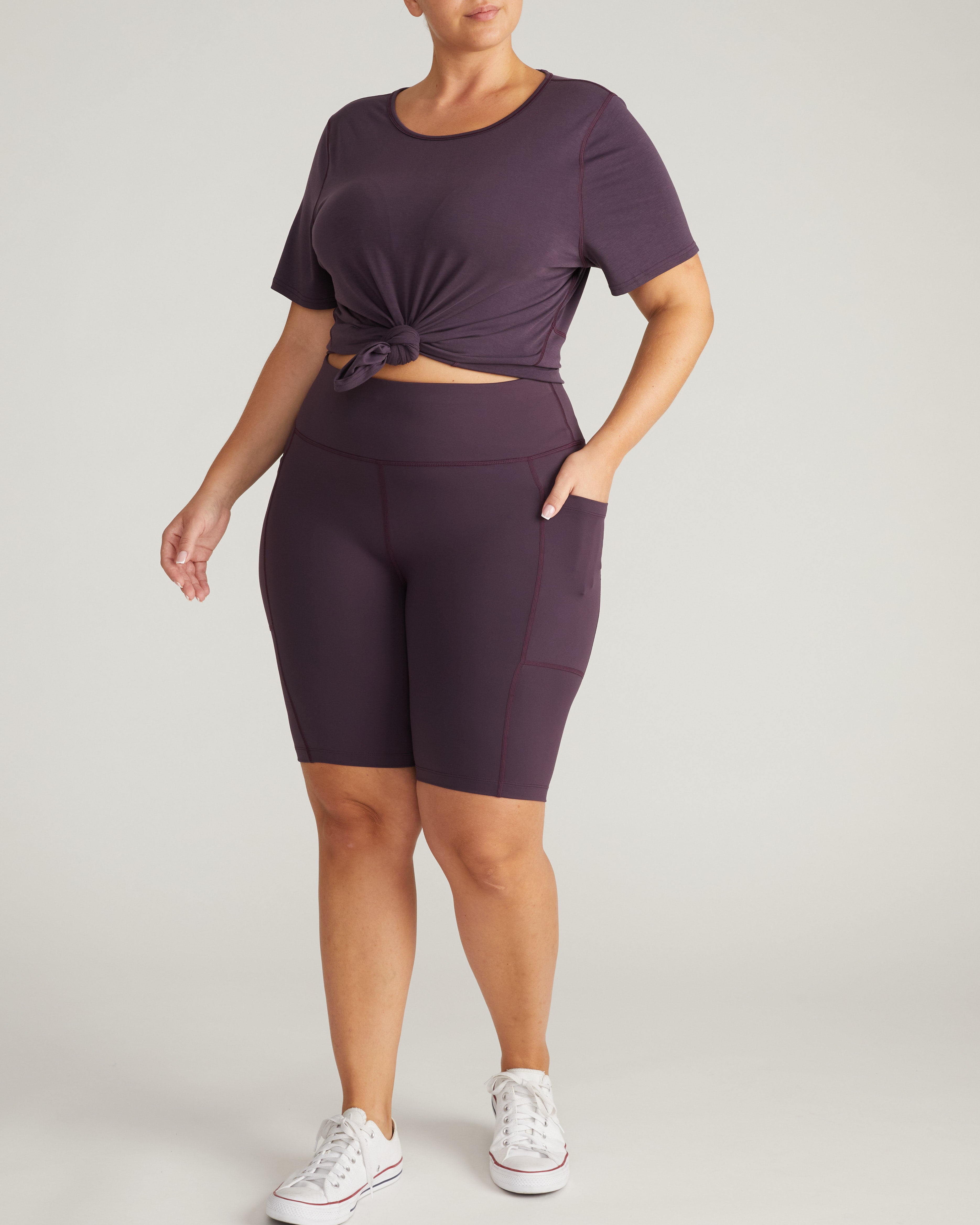 Next-to-Naked Bike Shorts - Purple Jewel