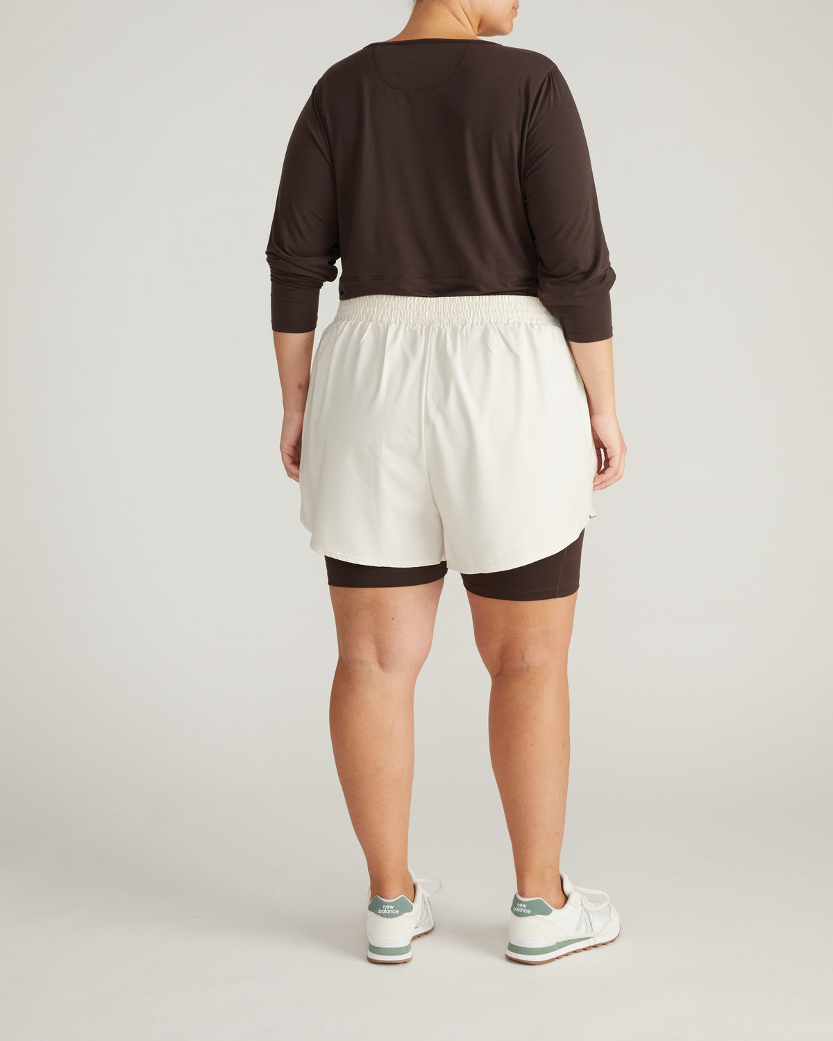 Rebel Active Shorts - Dove Wing/Deep Brown