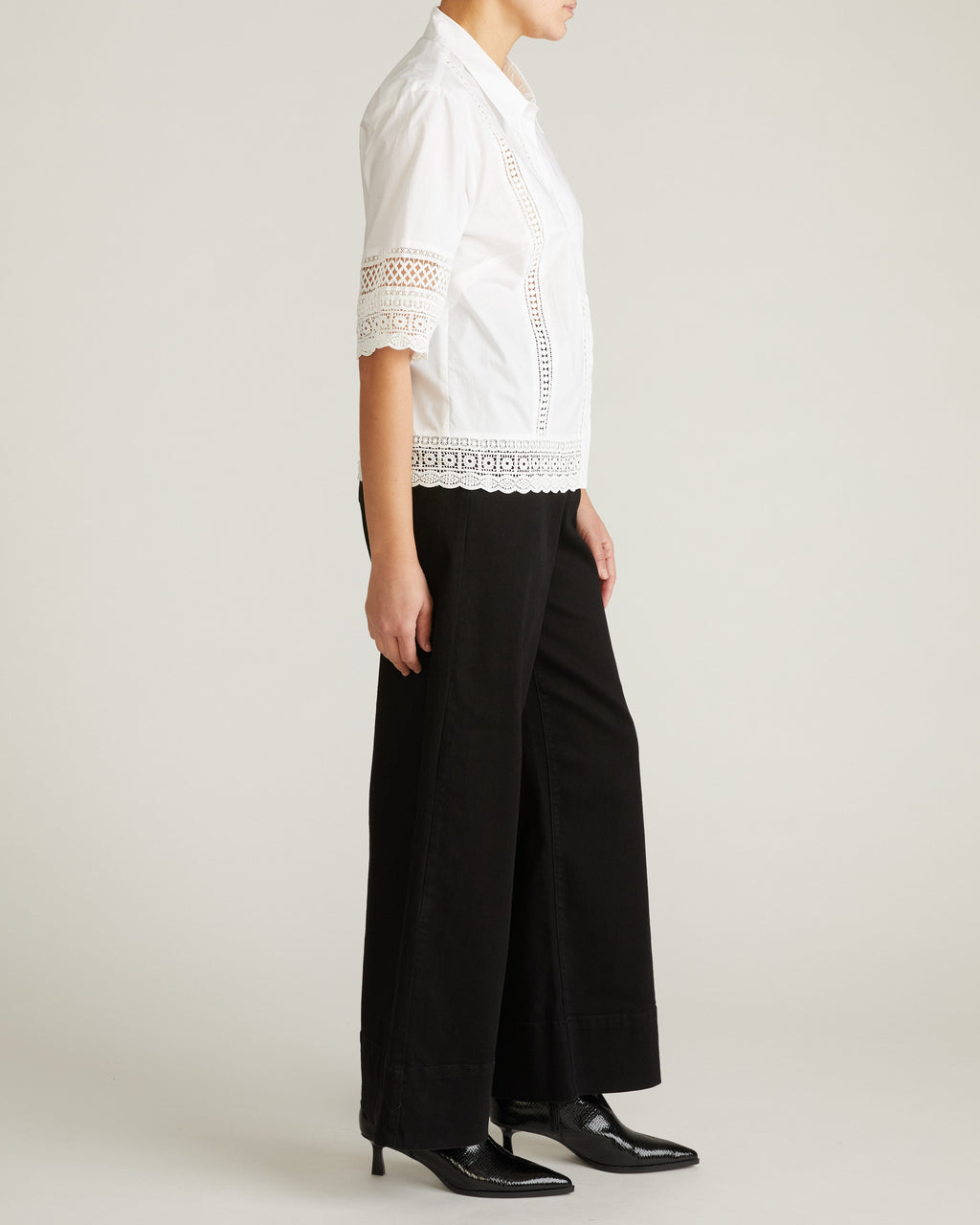 Dora Cotton Poplin Blouse - White