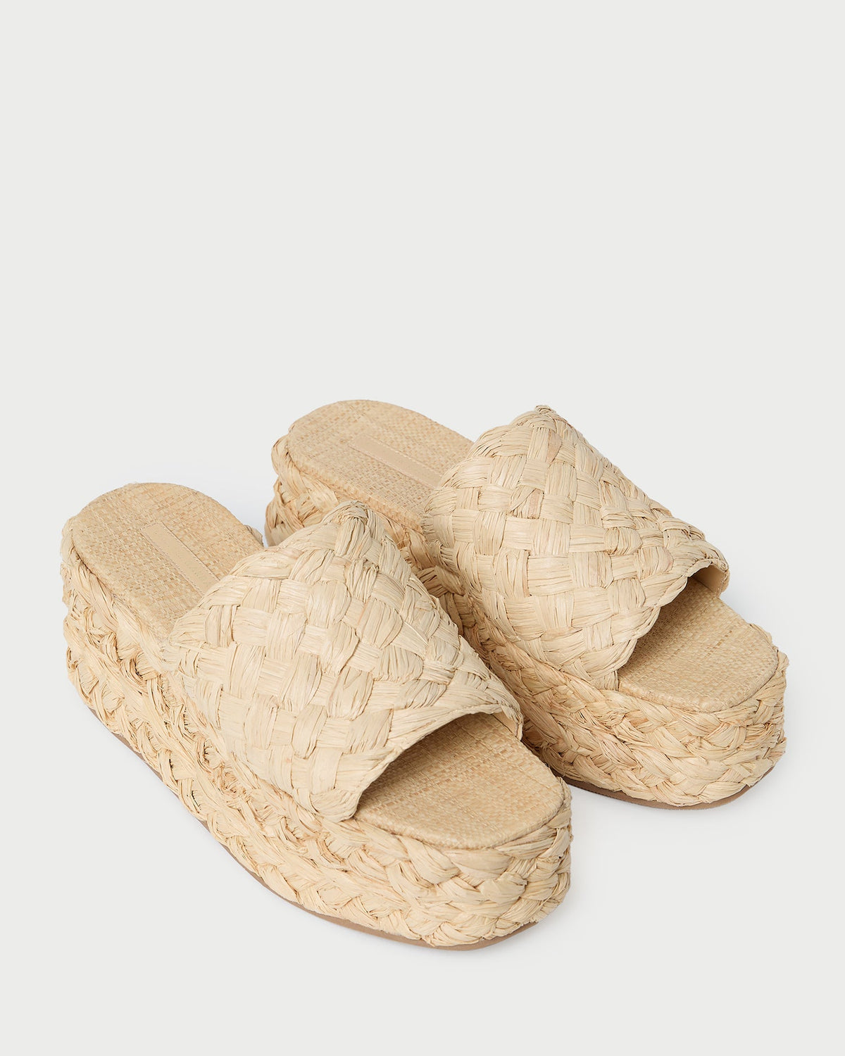 Aaron Natural Braided Straw Mule