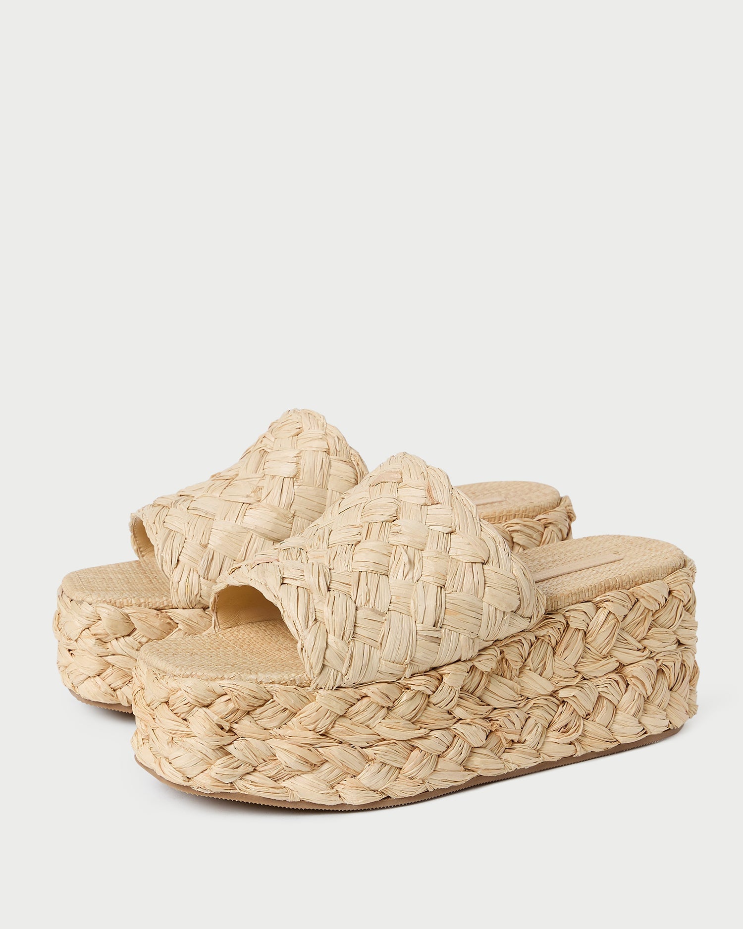 Aaron Natural Braided Straw Mule