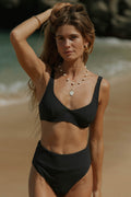 Bali Bikini Top | Ribbed V Neck Underwire Bikini Top