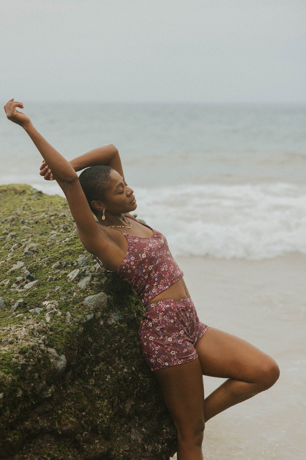 Charlotte Top | Ditsy Floral Scoop Neck Tankini Top